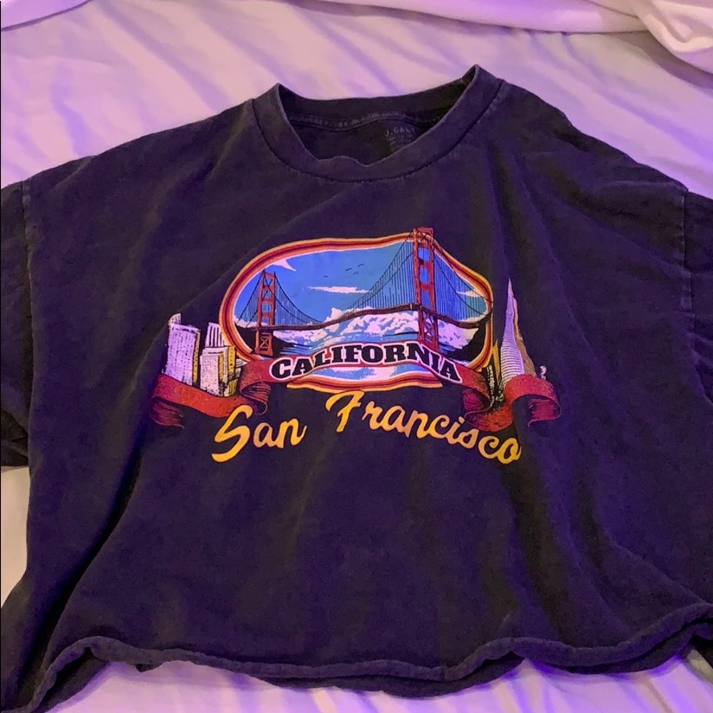 Brandy San Francisco Short Sleeve Top - Picture 1 of 2